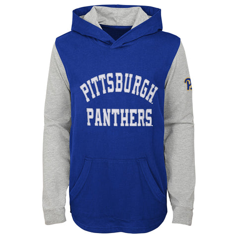 Outerstuff Pittsburgh Panthers NCAA Boy's Youth (8-20) The Legend Lightweight Pullover Hoodie, Blue