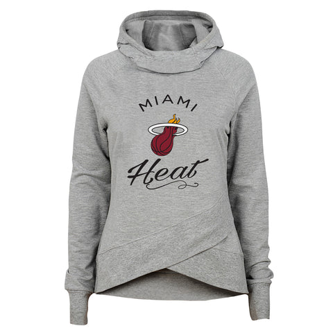 Outerstuff NBA Youth Girls (7-16) Miami Heat The Bridge Funnel Neck Hoodie