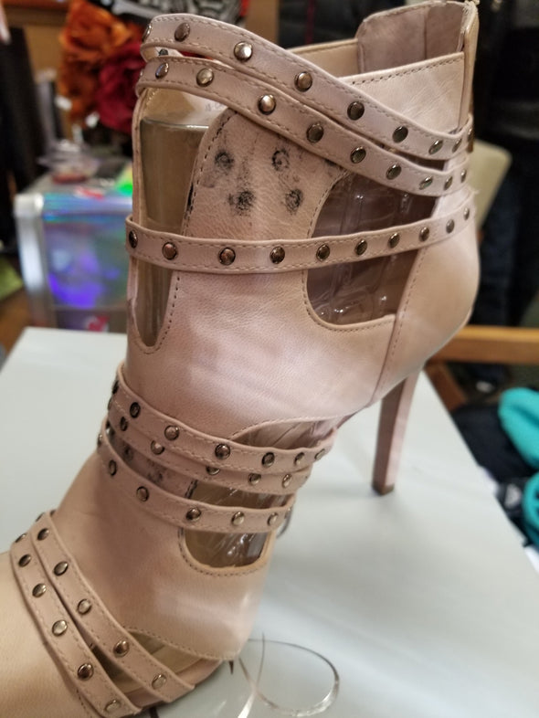 Jessica Simpson Women's Carlin Boot, Bisque, DEFECTIVE