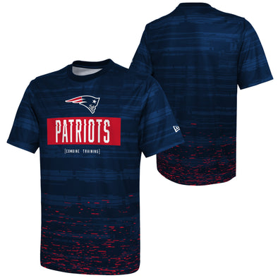 New Era New England Patriots NFL Men's Sweep Sublimation Short Sleeve T-Shirt, Blue