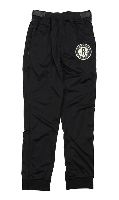 Zipway NBA Men's Brooklyn Nets Tricot Jogger Tear-Away Pants, Black