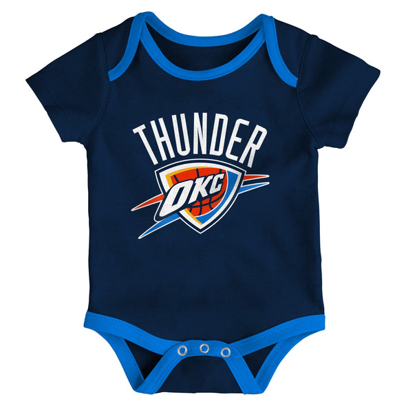 Outerstuff NBA Infant Oklahoma City Thunder Trifecta 3 Pack Creeper