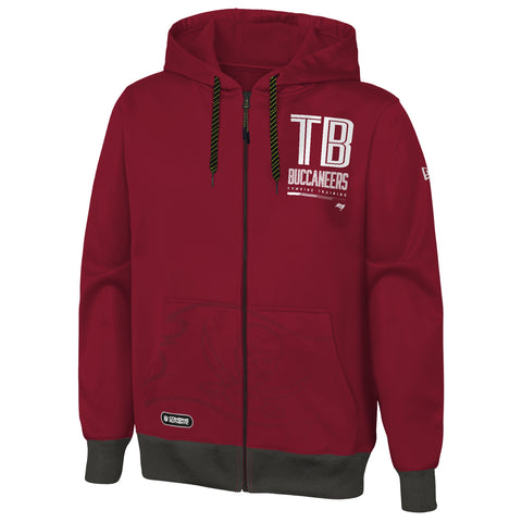 Outerstuff NFL Men's Tampa Bay Buccaneers Drop Back Performance Fleece Hoodie