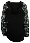 Zubaz Women's Oakland Raiders NFL Cowl Neck Hoodie