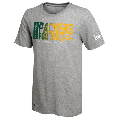 New Era Green Bay Packers NFL Men's Game On Short Sleeve T-Shirt, Grey