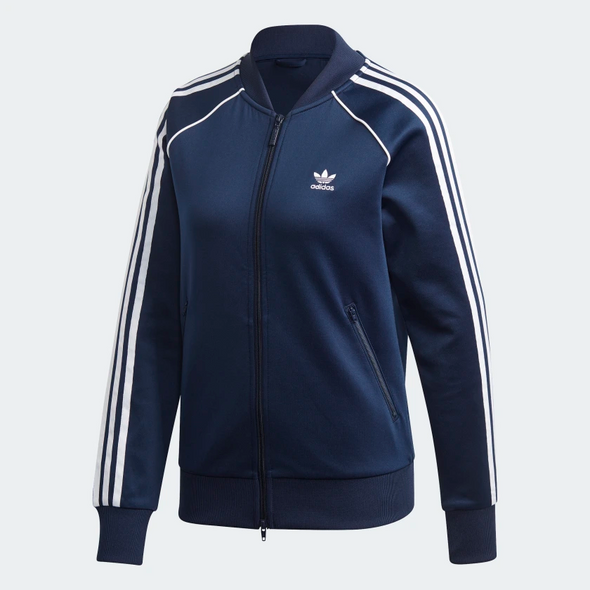 Adidas Women's Primeblue SST Track Jacket, Collegiate Navy / White