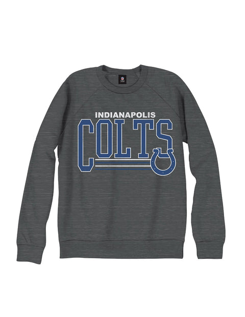 Indianapolis Colts NFL Men's Fundamentals French Terry Crew Sweatshirt, Gray