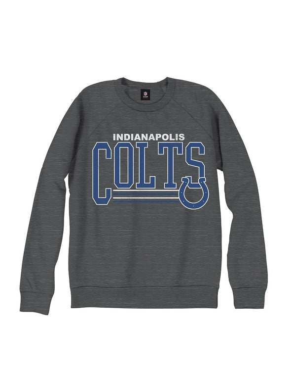 Indianapolis Colts NFL Men's Fundamentals French Terry Crew Sweatshirt, Gray