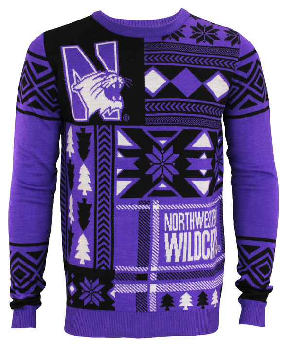 Nortwestern University Wildcats NCAA Mens Ugly Sweater