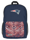 FOCO X ZUBAZ NFL New England Patriots Zebra 2 Collab Printed Backpack