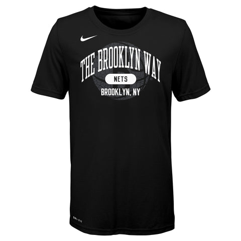 Nike NBA Youth Boys Brooklyn Nets Dri-FIT Short Sleev T-Shirt
