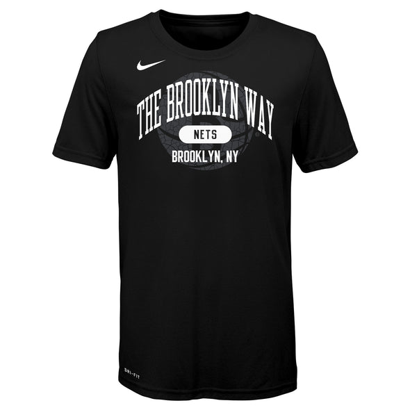 Nike NBA Youth Boys Brooklyn Nets Dri-FIT Short Sleev T-Shirt