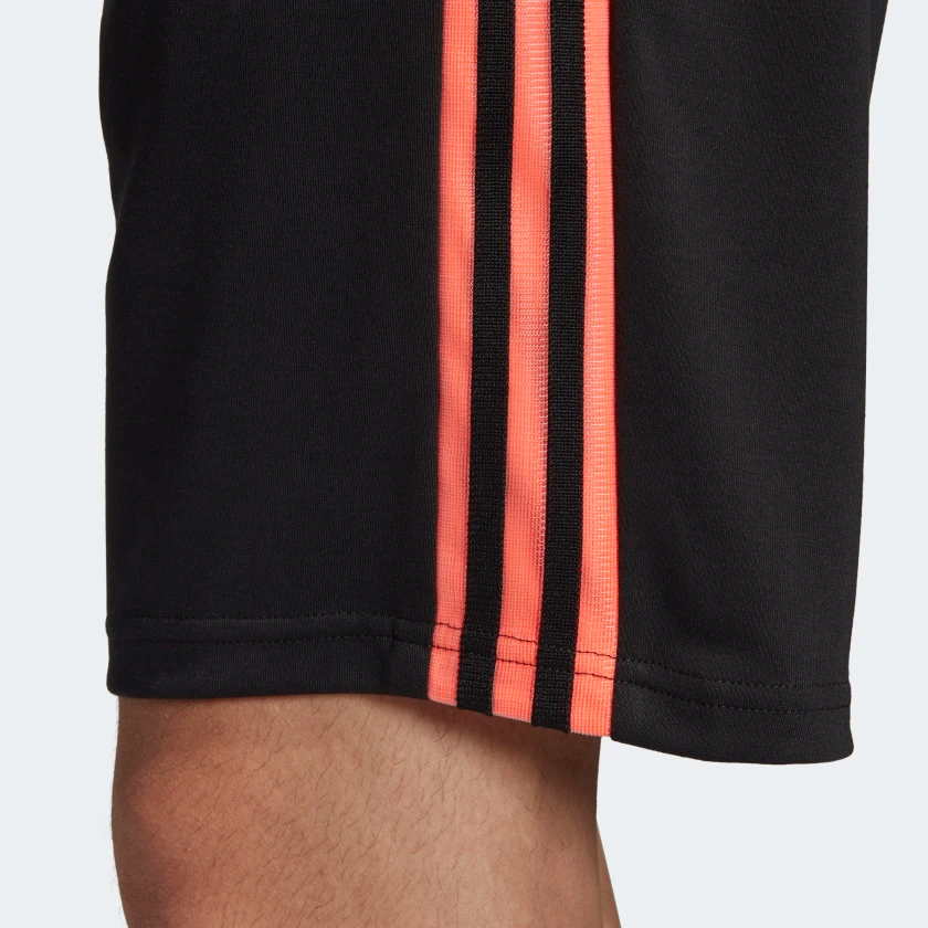 Adidas shorts black 2024 orange