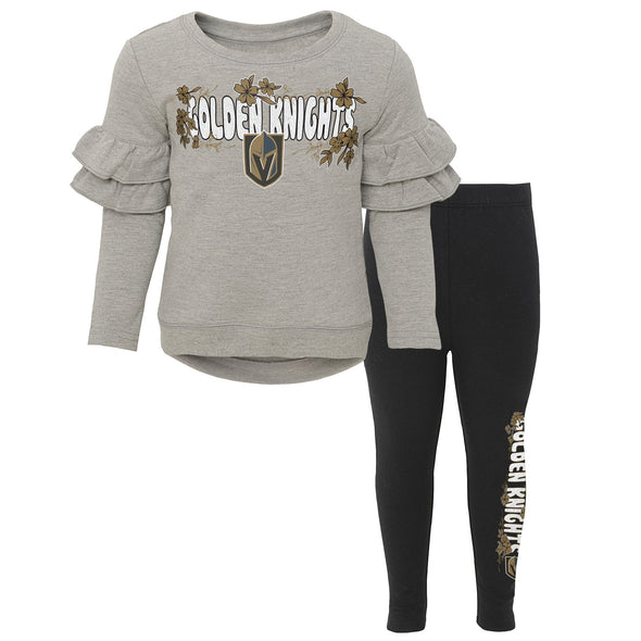 Outerstuff NHL Toddler Vegas Golden Knights Ice Flower Top & Leggings Set