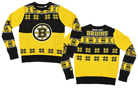 NHL Youth Boston Bruins Ugly Crew Neck Team Sweater