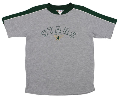 Dallas Stars NHL Boys Youth Vintage Short Sleeve Mesh Knit Shirt, Grey
