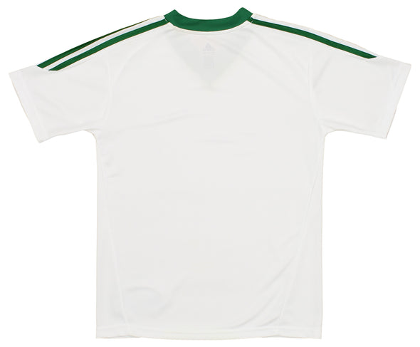 Adidas NBA Youth Boys (8-20) Climate Practice Short Sleeve Jersey, White/Green