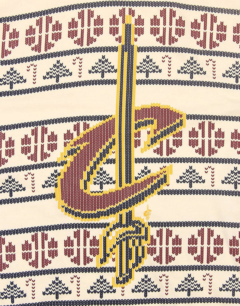 Adidas NBA Men's Cleveland Cavaliers Natural Printed Short Sleeve T-Shirt