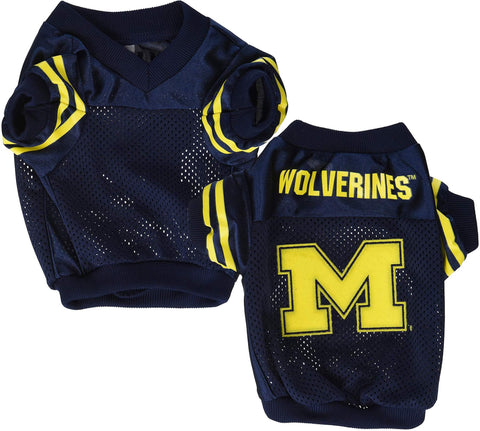 Sporty K-9 NCAA Michigan Wolverines Football Dog Jersey