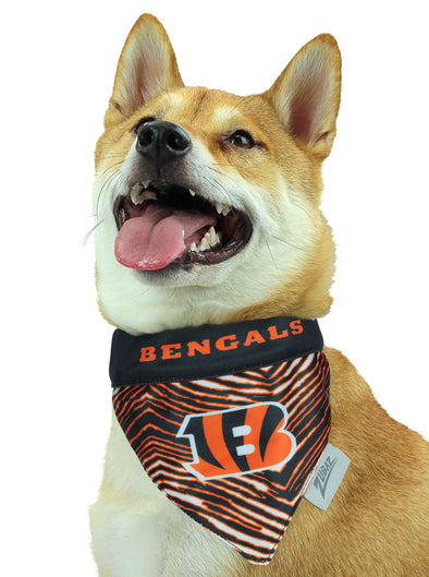 Zubaz X Pets First NFL Cincinnati Bengals Reversible Bandana For Dogs & Cats