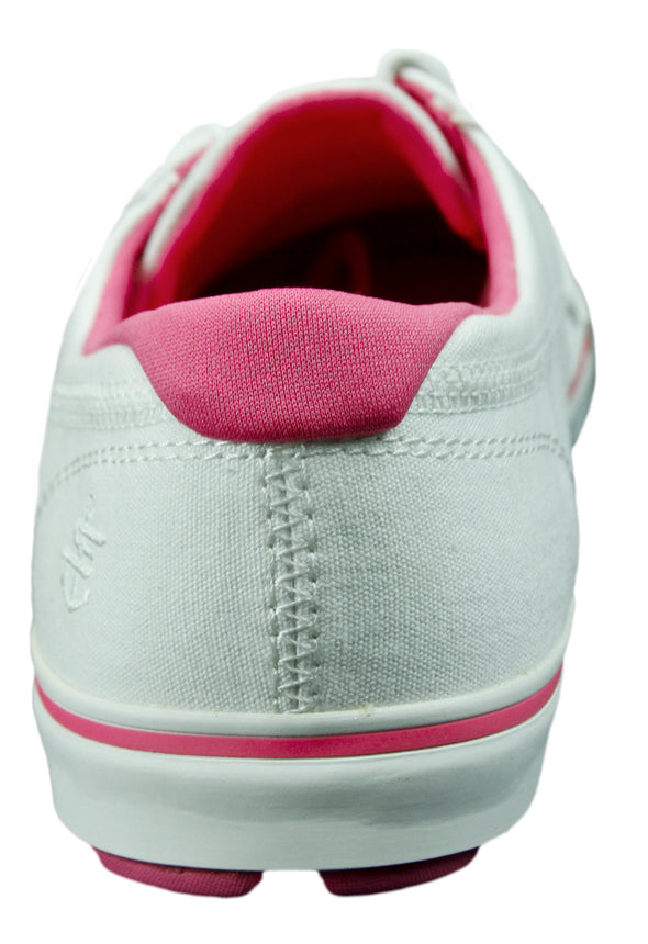 Skechers Women's Go Vulc Crew Walking Shoes - White / Pink