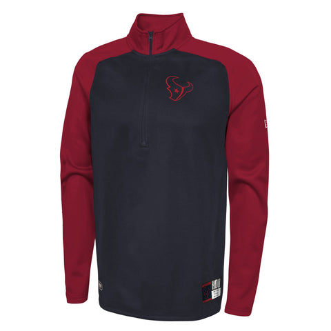 New Era NFL Men's Houston Texans Mens O'Line Half Zip Pullover