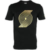 Zipway NBA Men's Portland Trail Blazers Metallic Foil T-Shirt