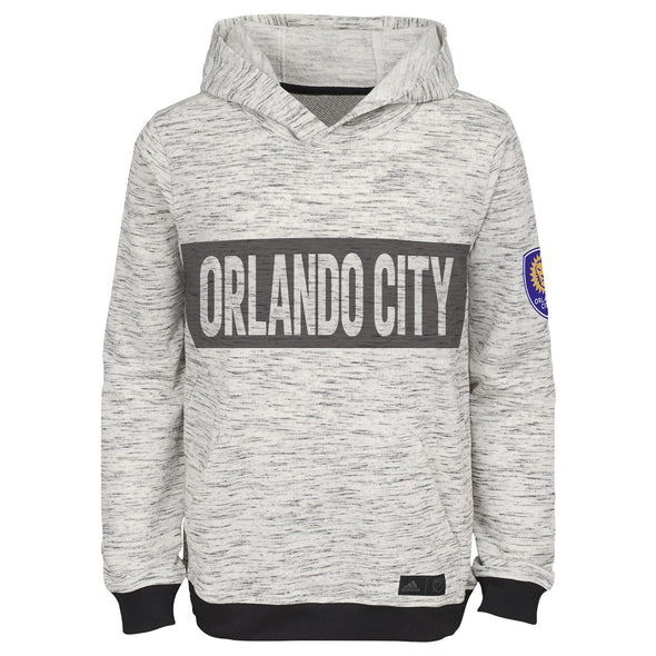 Adidas MLS Youth Orlando City SC Heathered Pullover Hoodie