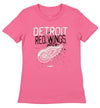 Reebok NHL Youth Girls Detroit Red Wings Short Sleeve Graffiti Tee, Pink