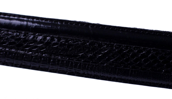 Stacy Adams 6-027 Snake Skin with Leather Embossed Croco and Lizard Mens Belt