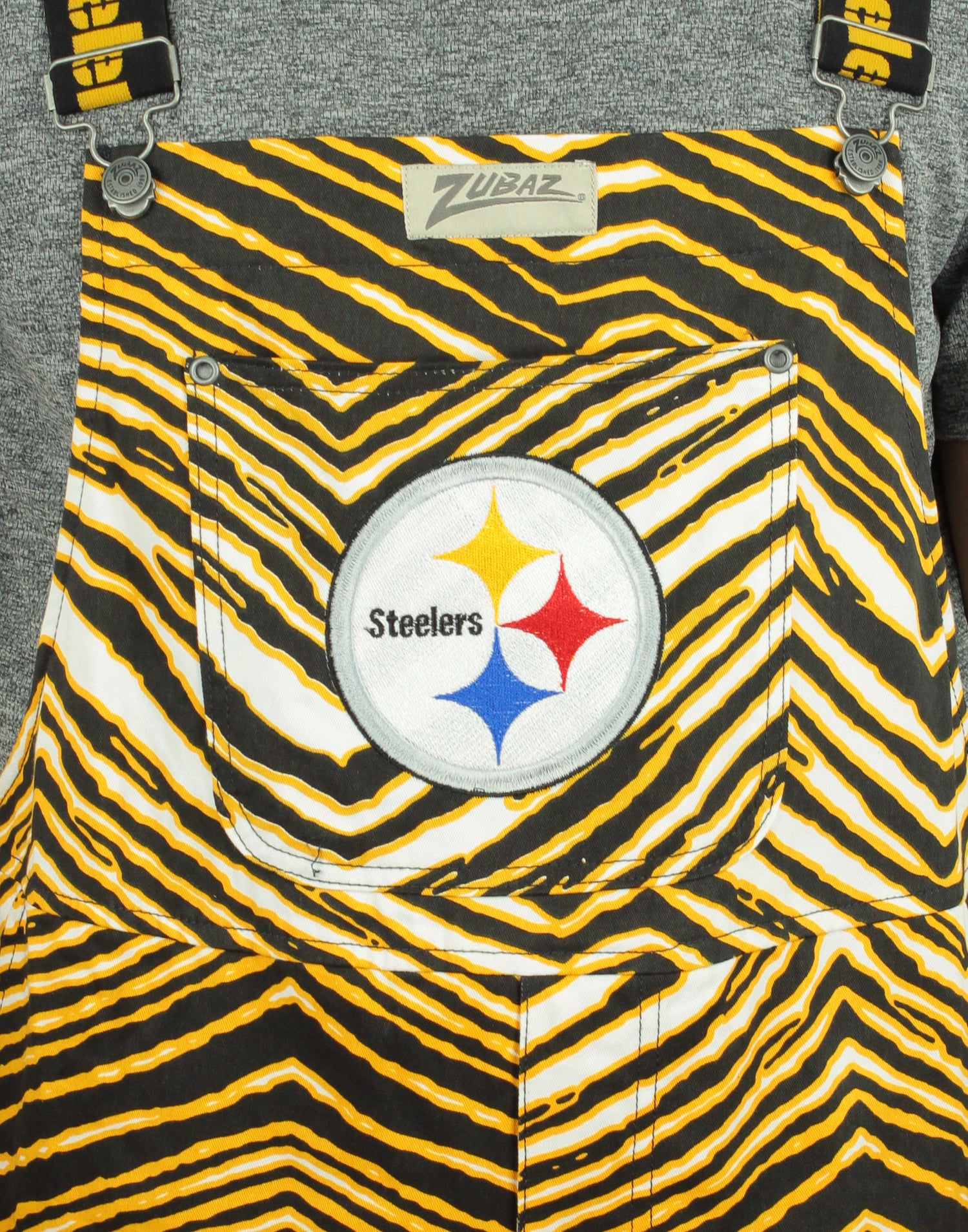 Zubaz Men's NFL Pittsburgh Steelers Full Zip Camo Hoodie