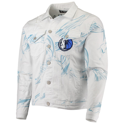FISLL NBA Men's Dallas Mavericks Team Classic Denim Jacket
