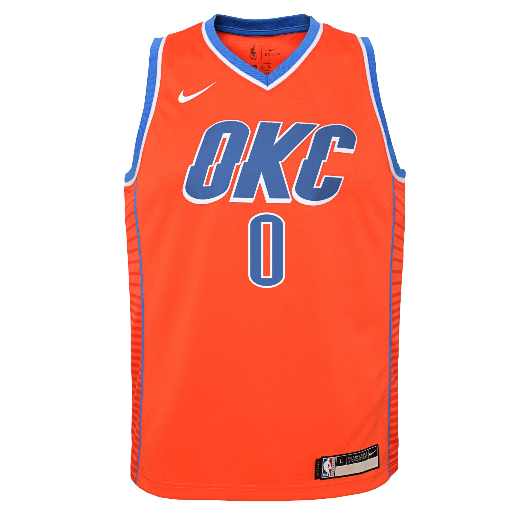 NWT Nike OKC Blue Thunder Russell Westbrook NBA Jersey Youth Size