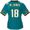 Reebok NFL Women's Jacksonville Jaguars Matt Jones #18 Player Jersey, Teal