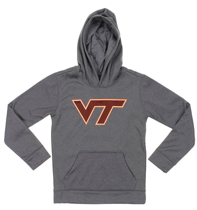 NCAA Boys' Youth (8-18) Virginia Tech Hokies Fleece Pullover Grey Hoodie