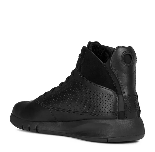 GEOX Men's U Aerantis A High Top Sneakers, Black