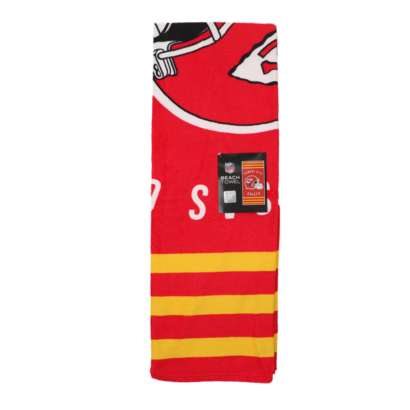 Northwest NFL Kansas City Chiefs "Stripes" Beach Towel, 30" x 60"