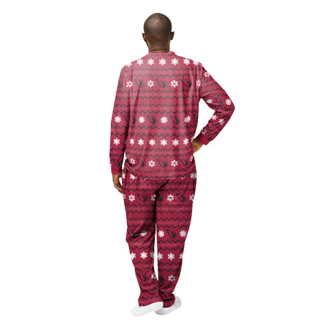 FOCO NFL Men's Arizona Cardinals Primary Team Logo 2 Piece Ugly Pajama Set