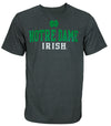 NCAA Men's Notre Dame Classic Name and Logo Dri Tek Performance T-Shirt