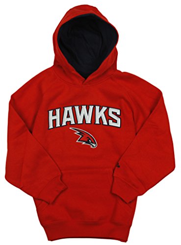 Adidas NBA Basketball Youth Atlanta Hawks Pullover Hoodie Sweatshirt - Red