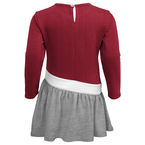 Outerstuff Alabama Crimson Tide NCAA Girl's Kids Heart Jersey Dress, Crimson