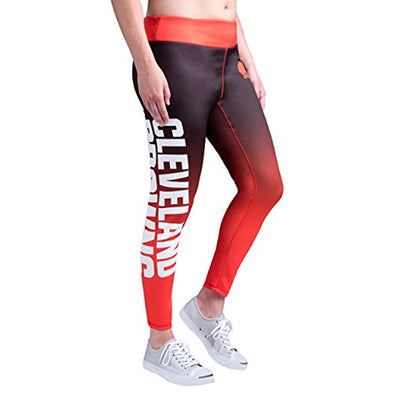 Forever Collectibles NFL Women's Cleveland Browns Gradient 2.0 Wordmark Legging