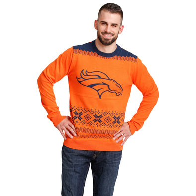 FOCO NFL Men's Denver Broncos 2021 Ugly Sweater