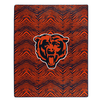 Zubaz X Northwest NFL Chicago Bears Zubified Raschel Throw Blanket