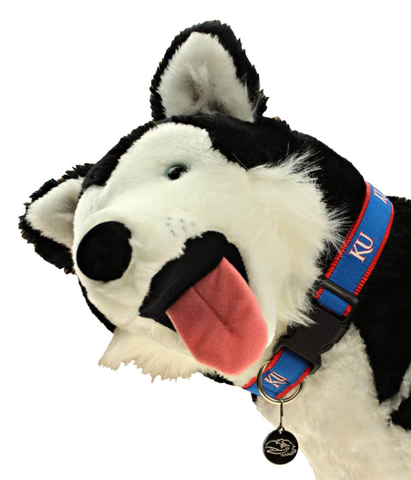 Sporty K9 NCAA Kansas Jayhawks Ribbon Dog Collar
