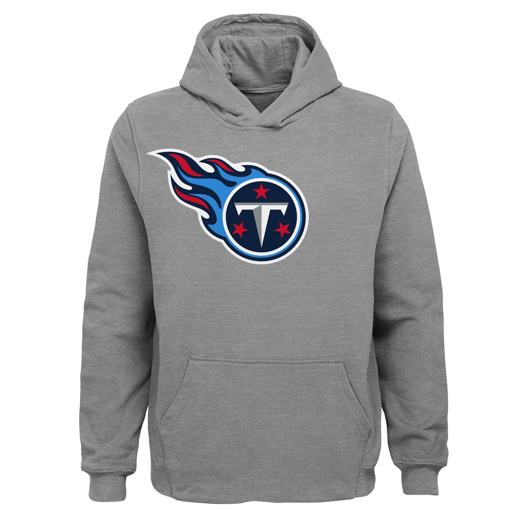 NFL Team Apparel Youth Buffalo Bills Primary Logo Grey Hoodie