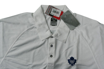 NHL Toronto Maple Leafs Reebok Polo | Logo | White | Many Sizes to choose from