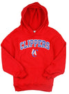 NBA Littke Kids / Youth Los Angeles Clippers Fleece Pullover Sweatshirt Hoodie, Red