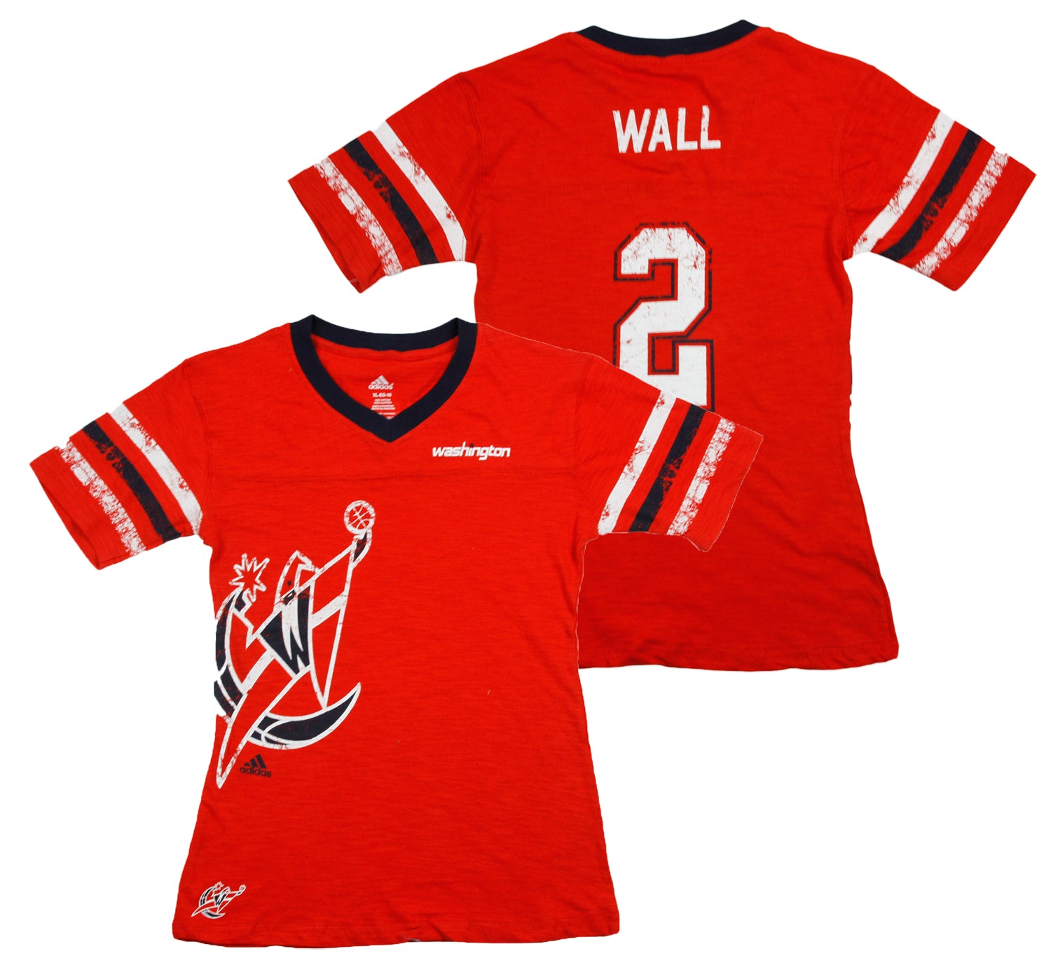 Adidas John Wall Men s Washington Wizards Red White Blue NBA