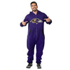 Forever Collectibles NFL Unisex Baltimore Ravens Logo Jumpsuit, Purple